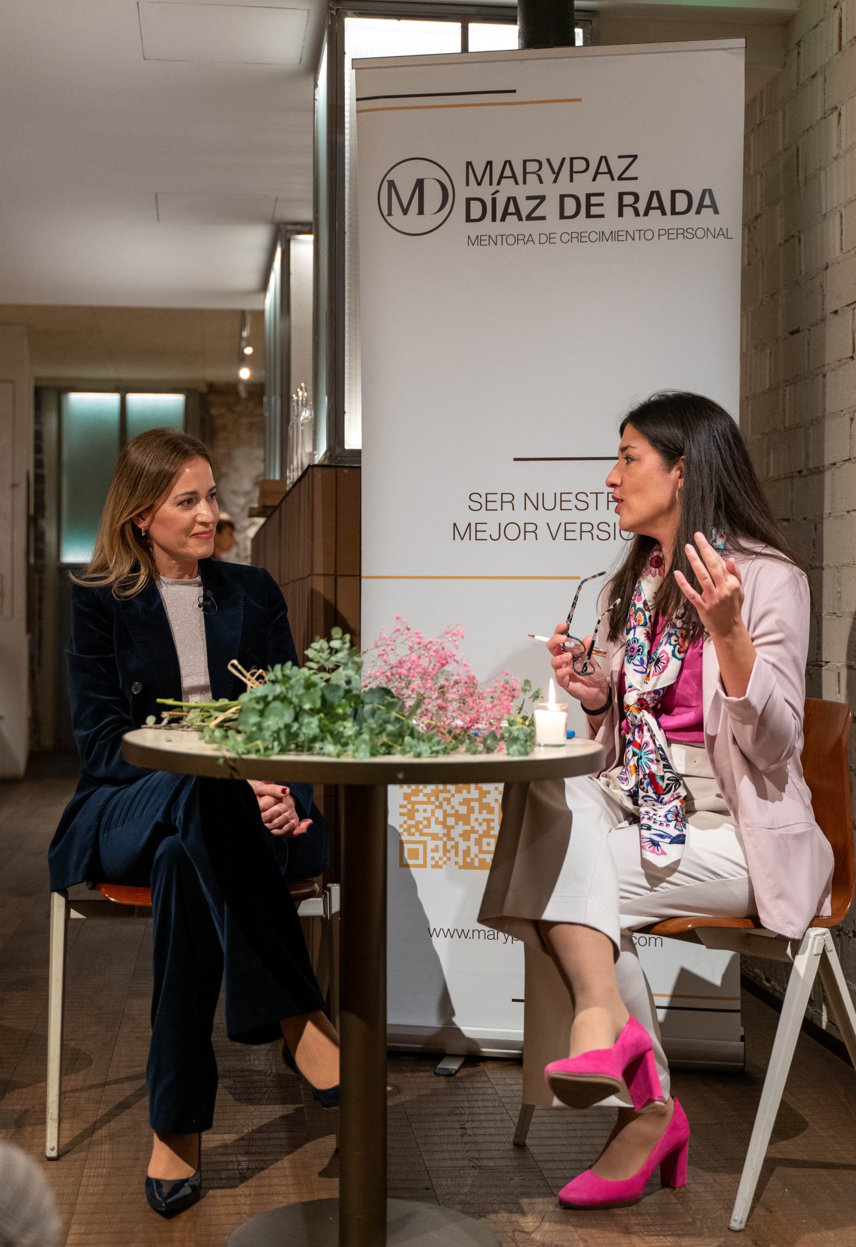 Mary Paz en la Presentación del proyecto de Marca personal en Pamplona